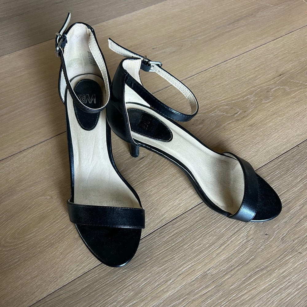 Black Strappy Heels